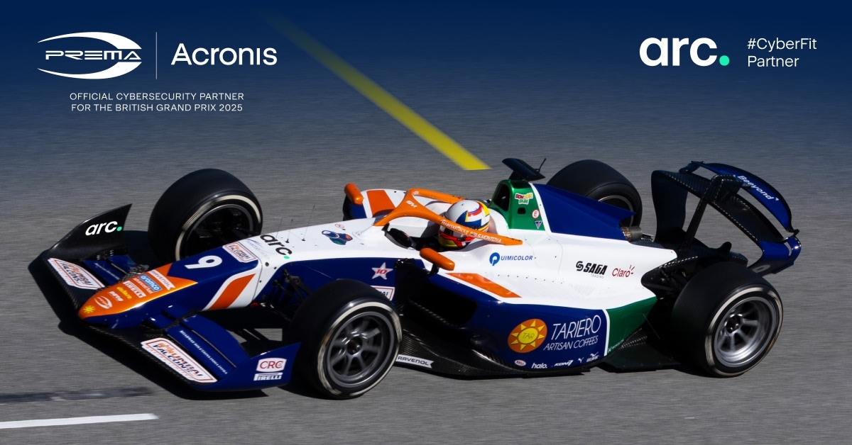 Acronis #TeamUp Joins PREMA Racing and Arc for the 2025 British Grand Prix