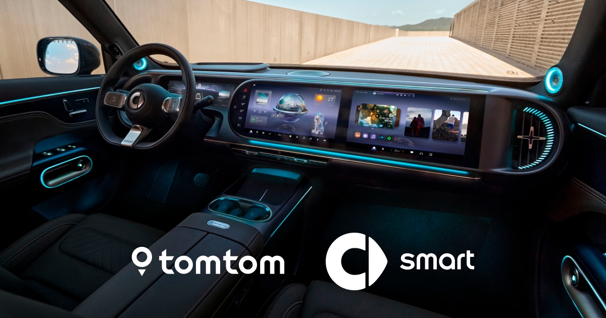 TomTom provides enhanced navigation to smart's in-vehicle solutions
