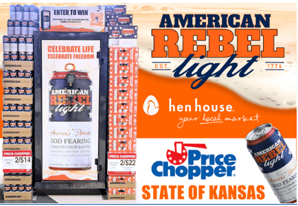 American Rebel Light Beer Continues Rapid National Retailer Rollout Momentum with Multi-Case Placement Throughout Balls Food Stores, a Leader in the Kansas City Metro Market for Over 100 Years