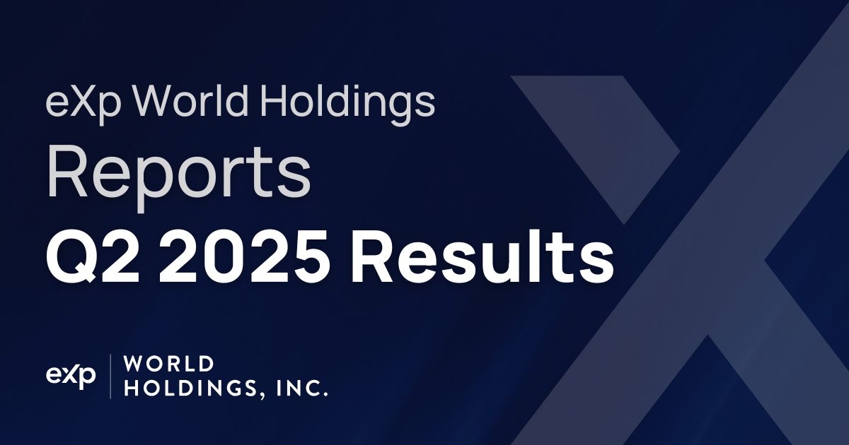 eXp World Holdings Reports Q2 2025 Results