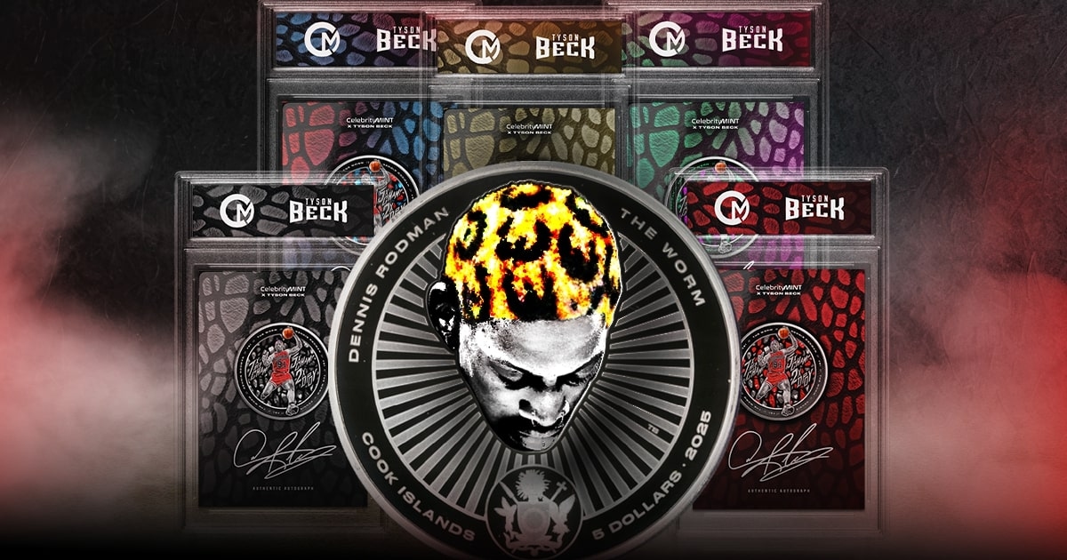 Tyson Beck, Celebrity Mint release first ever coin design featuring basketball icon Dennis Rodman