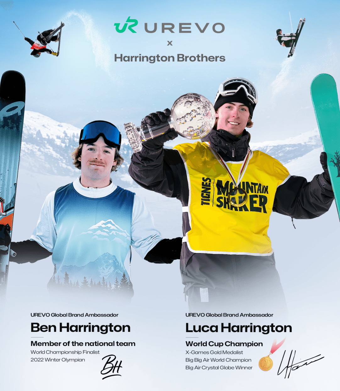 UREVO Announces Skiing Champion Brothers as Brand Ambassadors