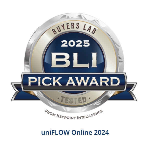 Canon Celebrates Seventh Consecutive Win for uniFLOW Online with BLI Pick Award