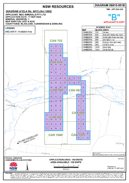 Lancaster Granted Exploration License at Lake Cargelligo Gold Project