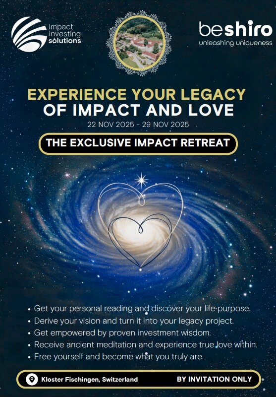 Impact Investing Solutions Announces the Legacy of Impact and Love Retreat to Discover Life's Purpose