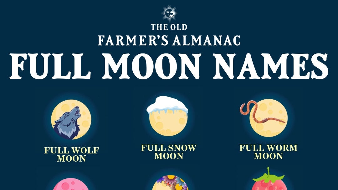 'The Old Farmer's Almanac' Reveals When Every Full Moon Will Happen in 2025
