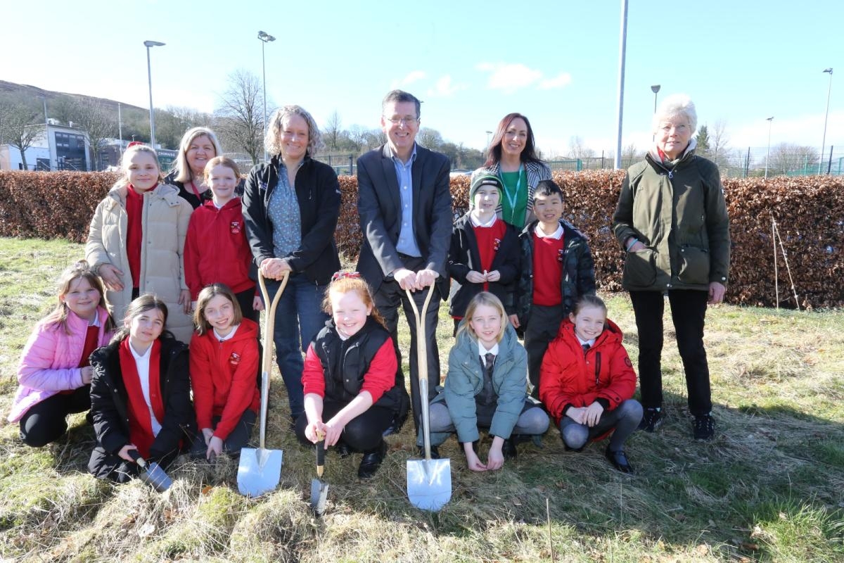 Whinhill pupils dig deep to plant dozen of trees for Climate Ready Classroom Day
