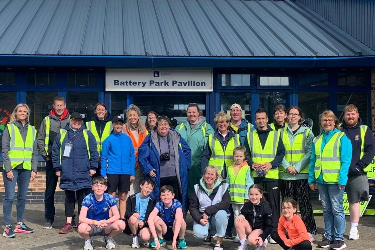 Greenock Junior Parkrun welcome nearly 50 fanatics in wild weather