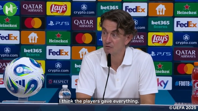 Frank: 'We gave everything against maybe the best team in the world'