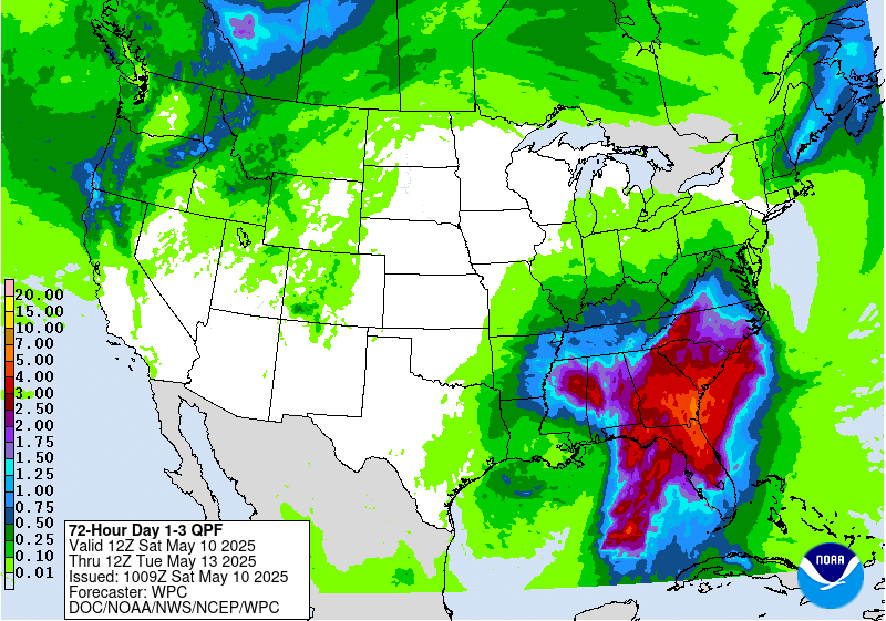 Slow-moving storm to bring days of rain to Southeast US. Florida impact, forecast
