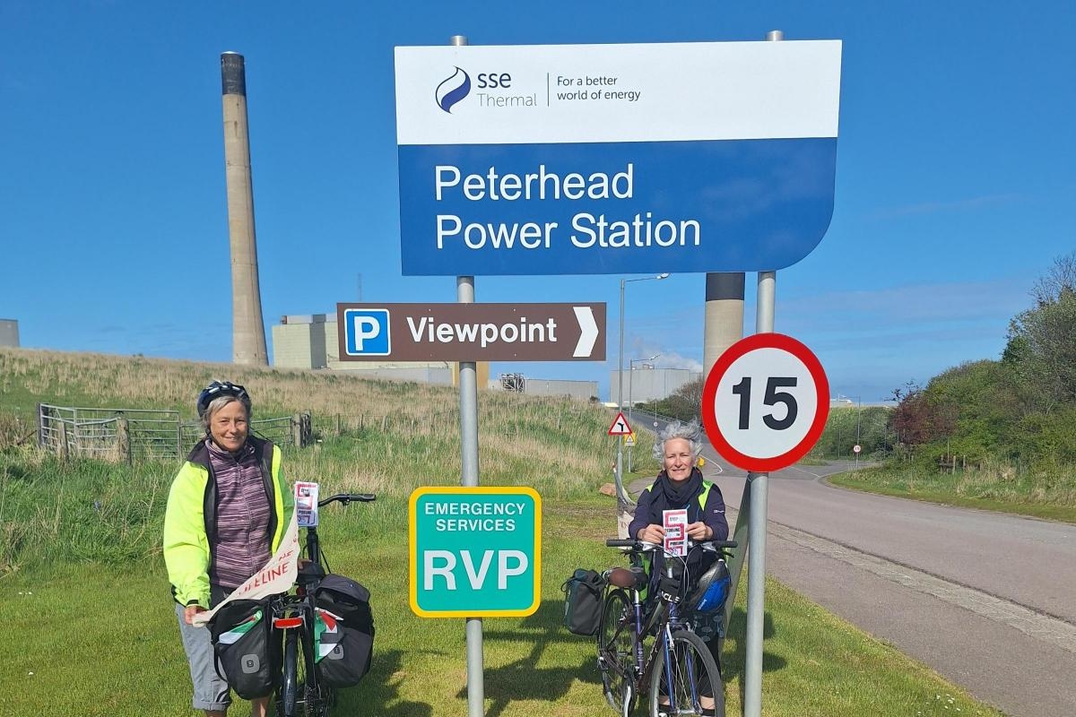 Scottish 'pipeline pilgrims' cycle 170 miles to highlight carbon capture fears