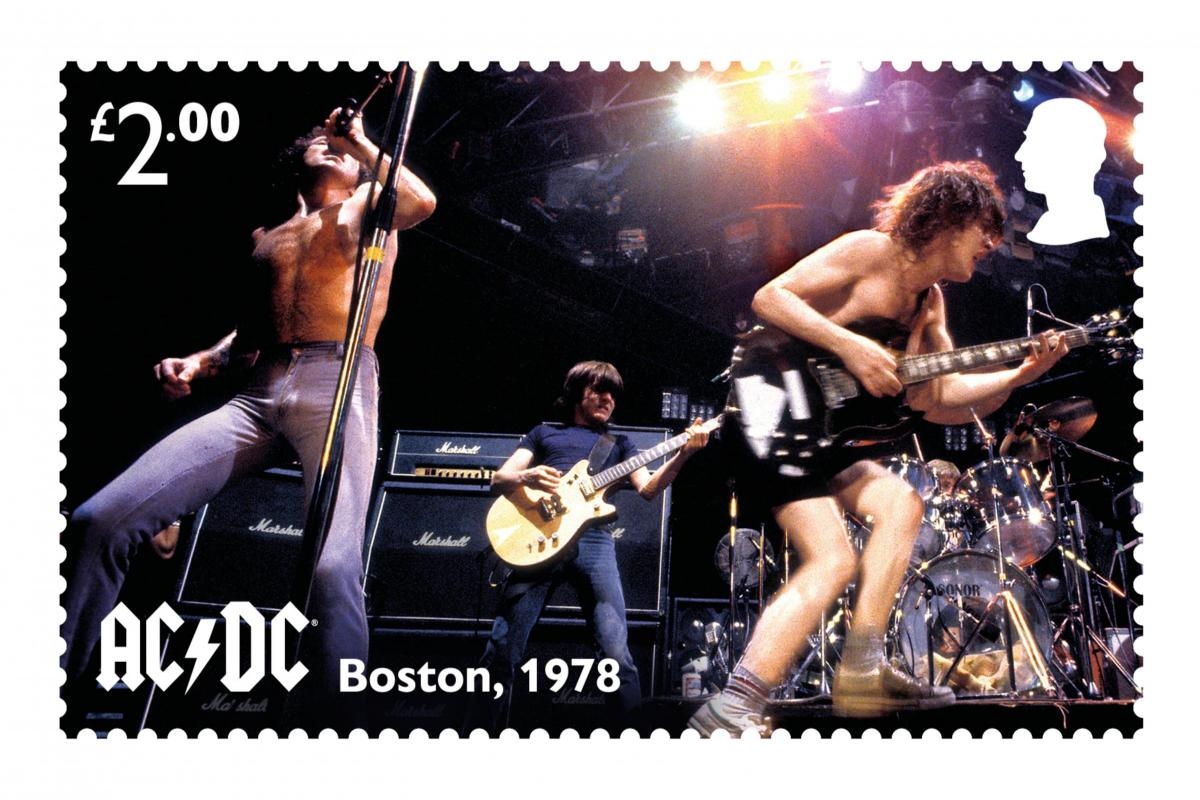 Royal Mail celebrating rockers AC/DC with set of special stamps