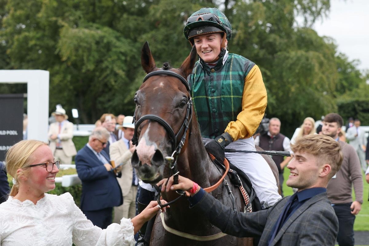 Herefordshire jockey Hollie Doyle wins at Goodwood Festival