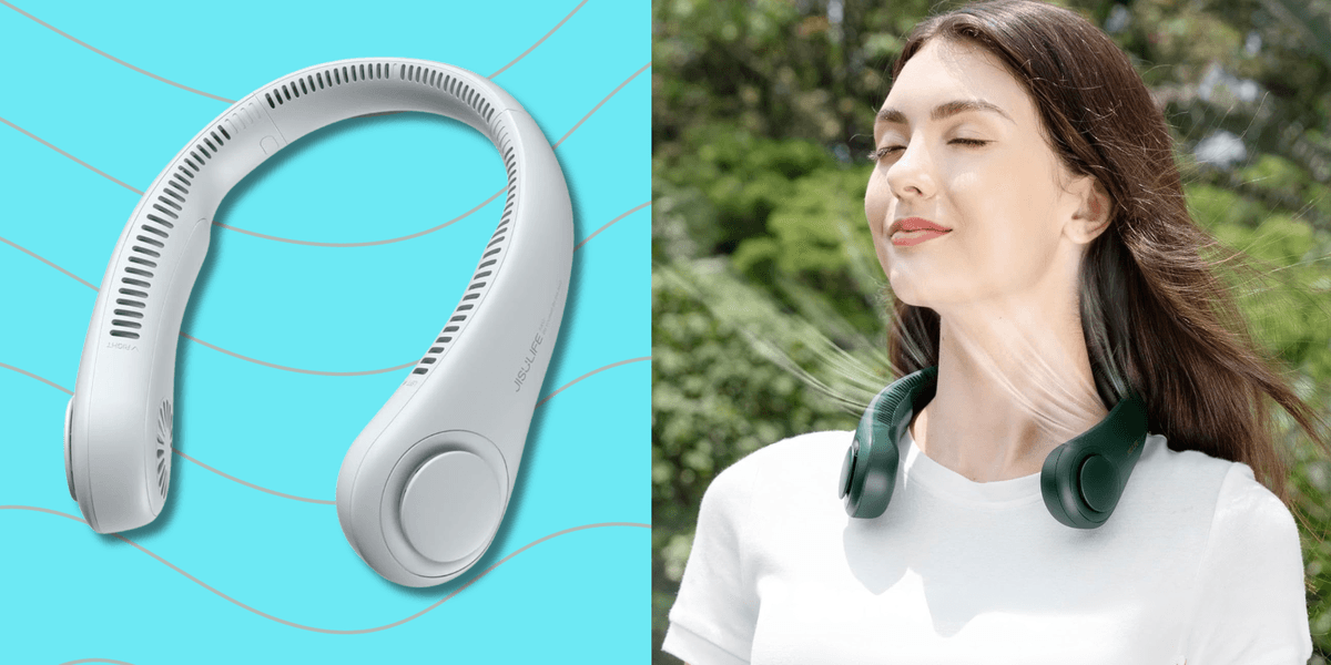 This Portable Neck Fan Is A 'Game Changer' For Beating The Summer Heat — And It's On Sale