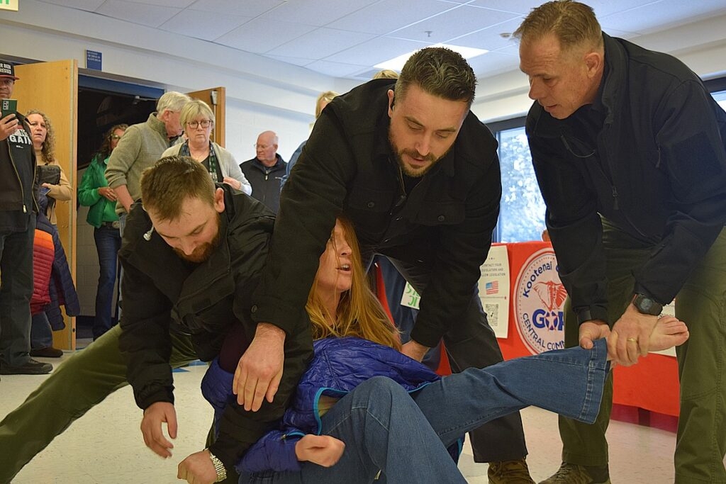 North Idaho woman forcibly removed from Kootenai County Republican town hall