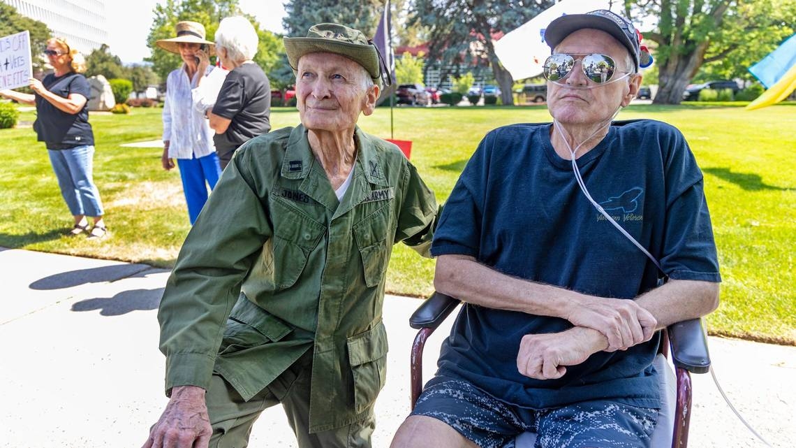 D-Day rally in Idaho protests proposed cuts to Veterans Affairs