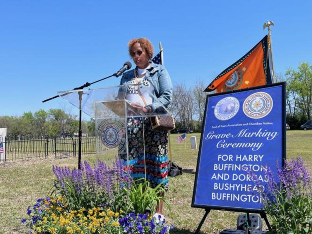 Graves of two enslaved Trail of Tears survivors marked by Oklahoma TOTA