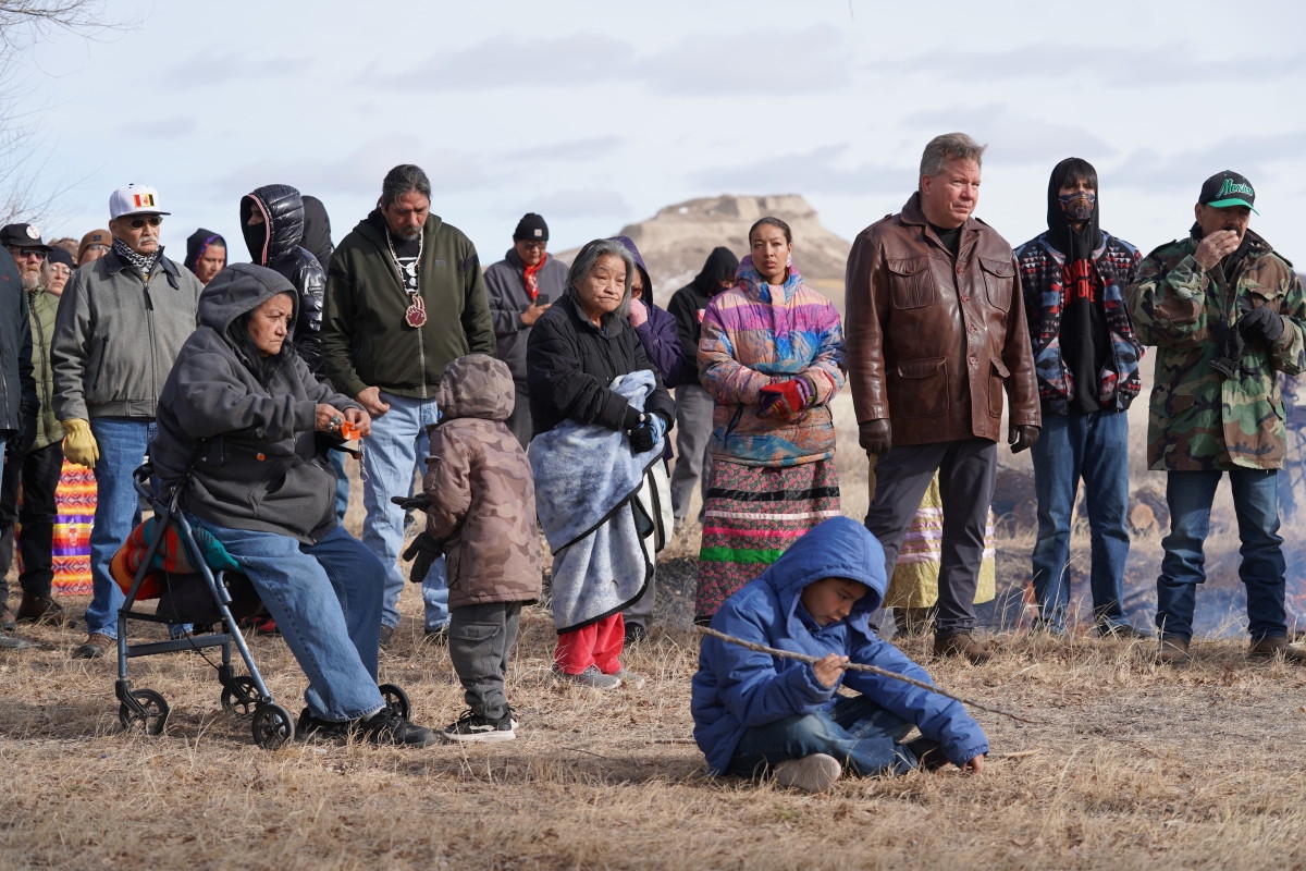‘Today we rejoice': Leonard Peltier supporters gather to pray, celebrate