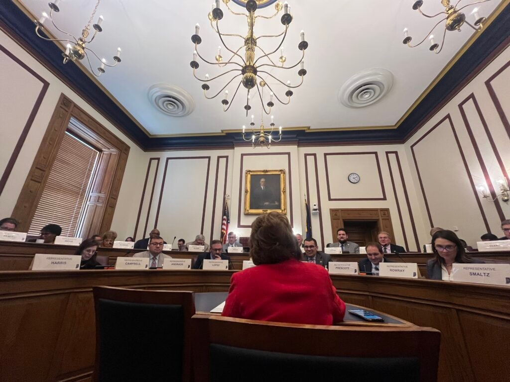 A fight challenge, musical moments and long meetings: Inside committee day at the Statehouse