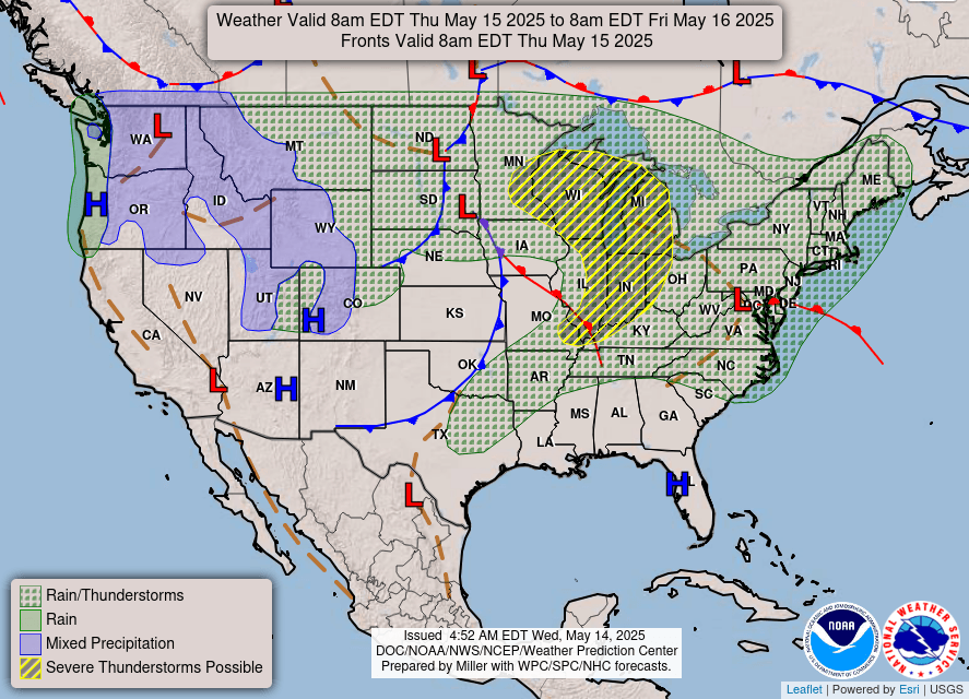 Rain, hail, thunder and heat: what weather to expect in Indianapolis for the rest of the week