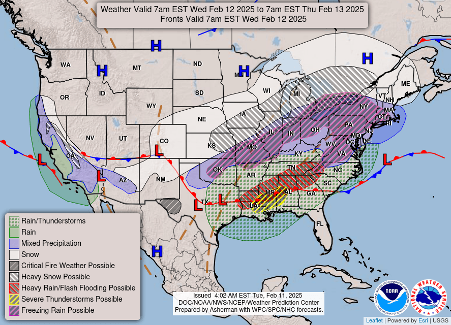 Winter weather advisories issued for northern, central Indiana ahead of Wednesday storm