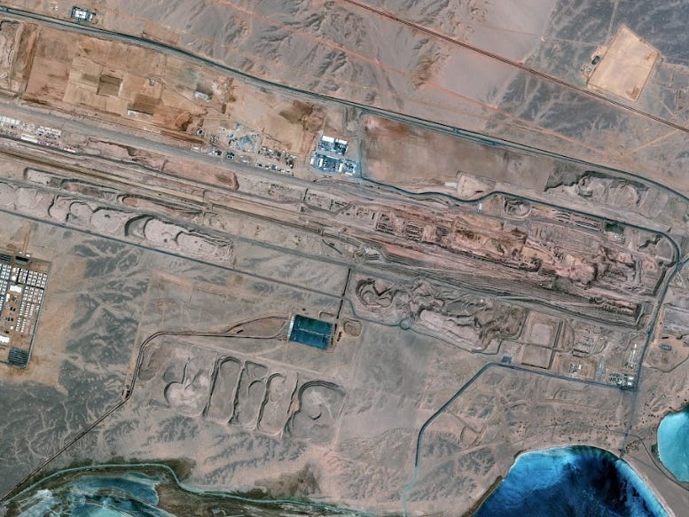 Satellite images show 'hidden marina' being built for Saudia Arabia's $2 trillion megacity