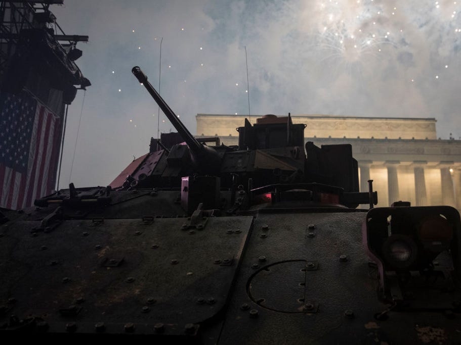 Here's how many tanks, aircraft, and soldiers are joining the huge Army anniversary parade on Trump's birthday