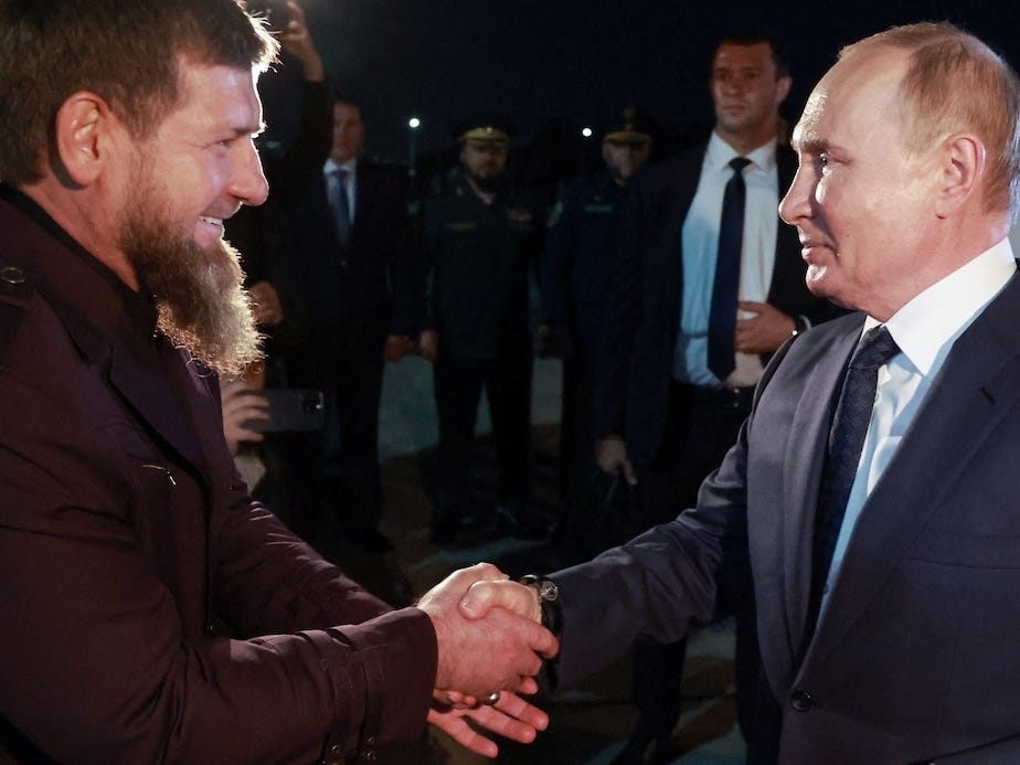 Chechen warlord Ramzan Kadyrov says he wants to quit his job but needs Putin's permission