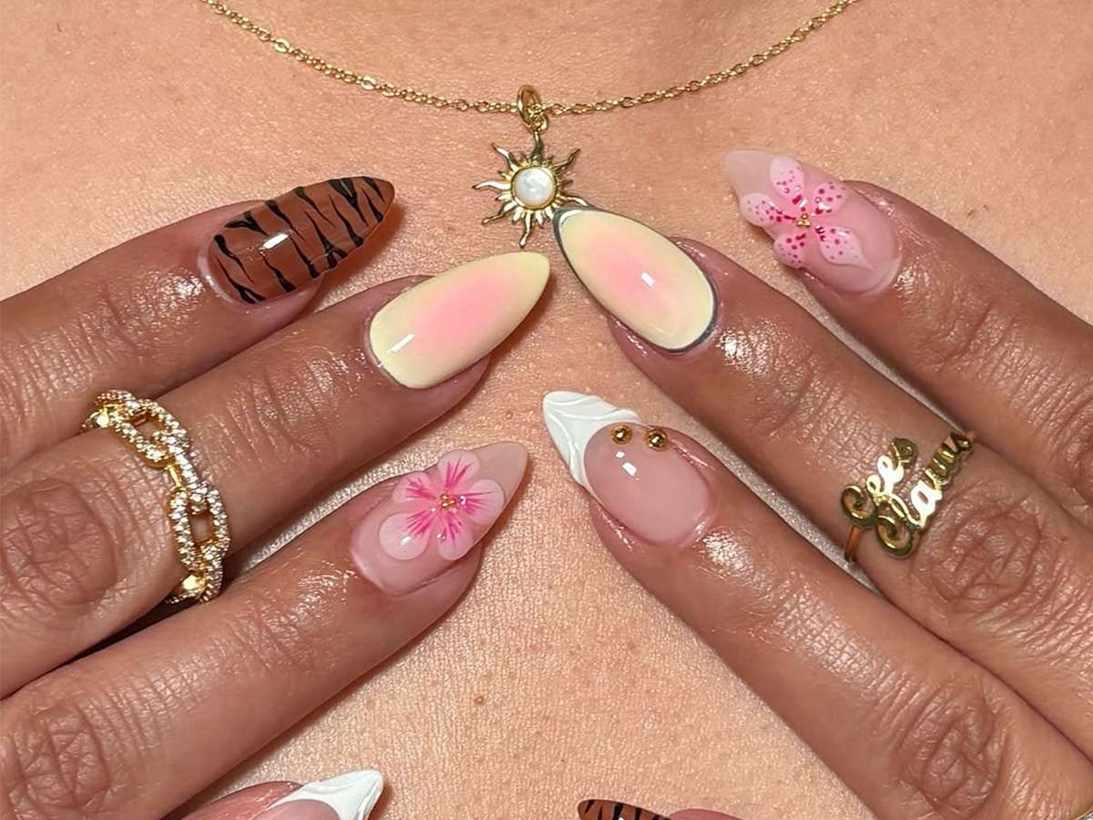 16 Gel Nail Art Ideas to Try for Your June Mani, From Animal Print to 3D Florals