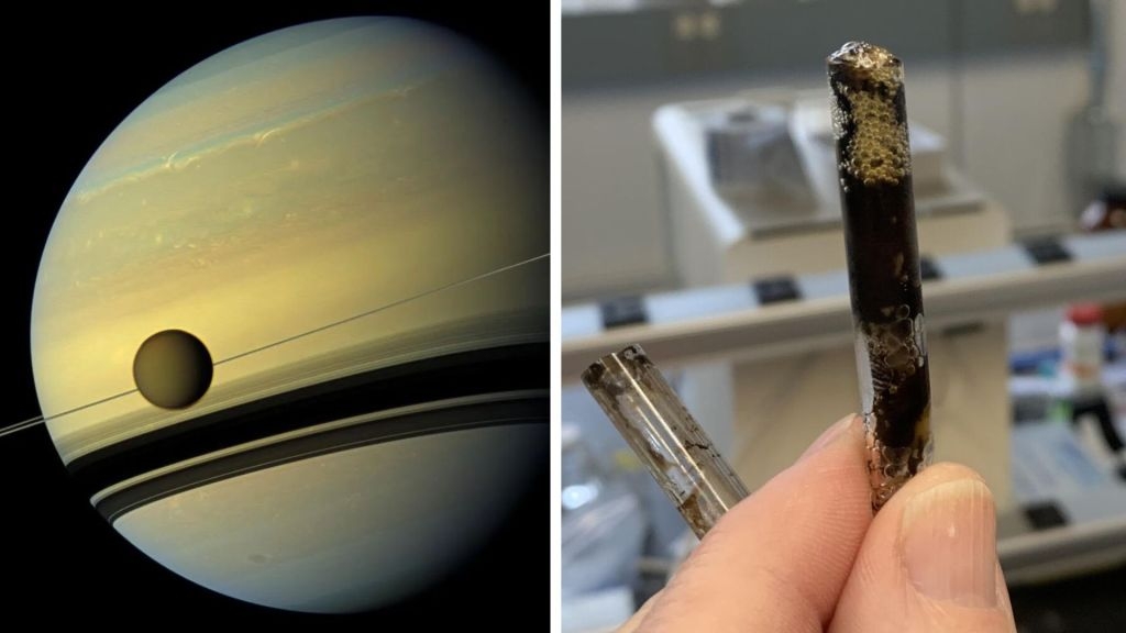 Tiny tube experiments simulate solar system's only moon with an atmosphere