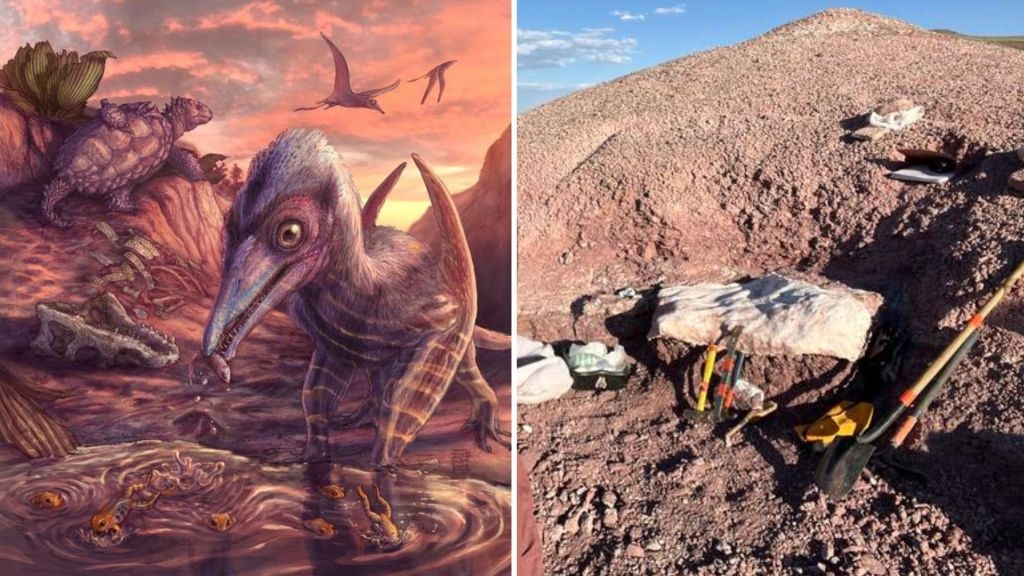 US team discovers winged reptile that took powered flight with early dinosaurs
