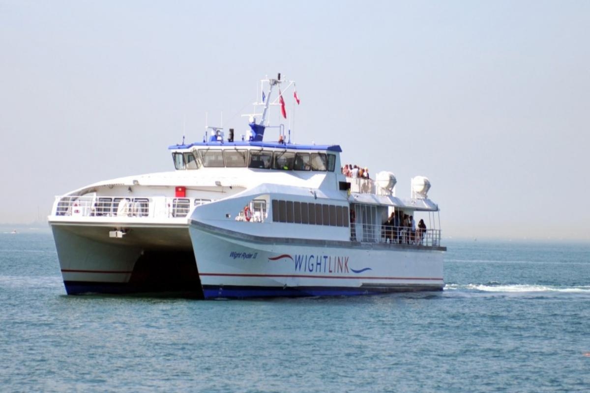 Technical issue cancels sailings on Wightlink's FastCat