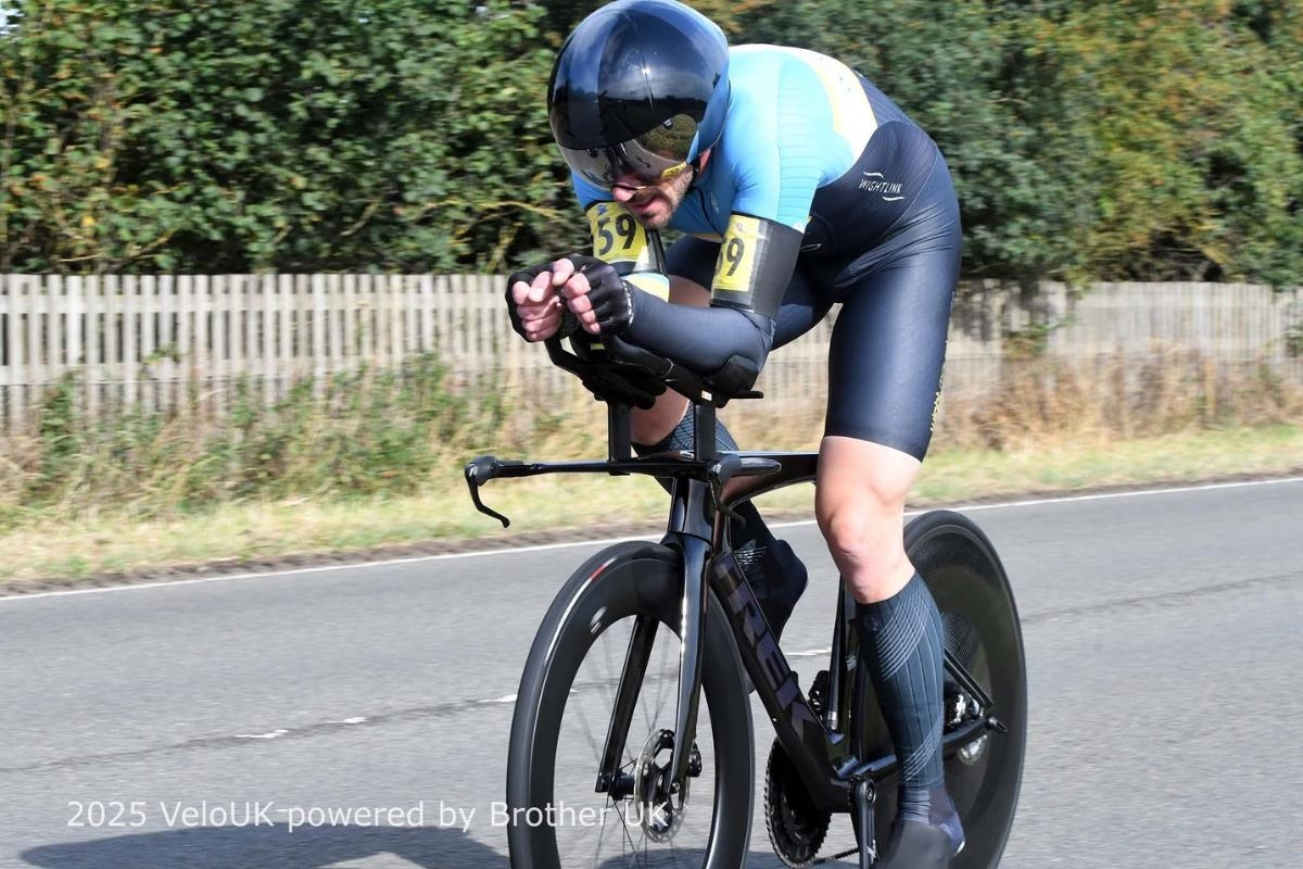 Cyclist breaks course record before top ten finish in national race