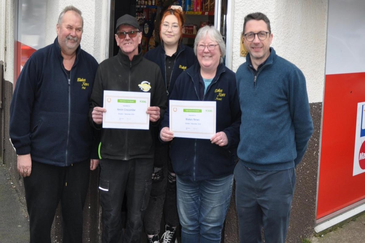 Island newsagent "thrilled" after bagging national award