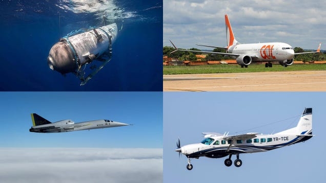 Plane Wrecks, Sub Implosion Audio And 'Boomless' Supersonic Jets In This Week's Beyond Cars Roundup