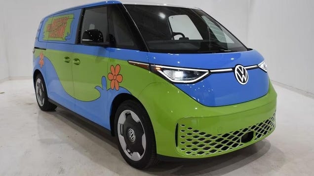 Zoinks Scoob! There's A Volkswagen ID Buzz Mystery Machine For Sale