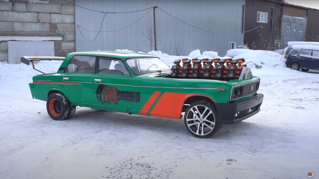 Lada Powered By 50 Cordless Drills Is The Only EV Swap That Matters