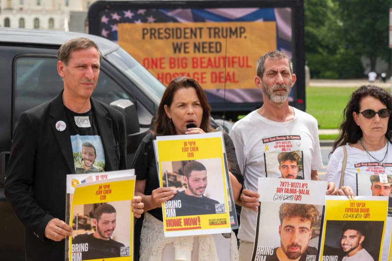 'Partial deal would be a death sentence': Hostage families in Washington rally for complete deal