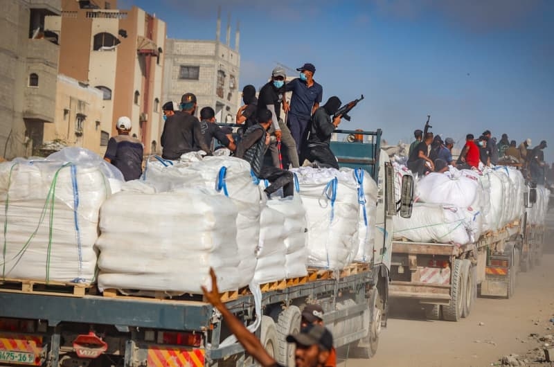 Turned back from Gaza, aid shipments sit in warehouses, on roadsides