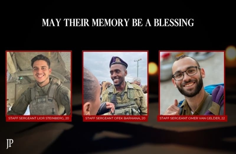 IDF announces deaths of three soldiers in northern Gaza