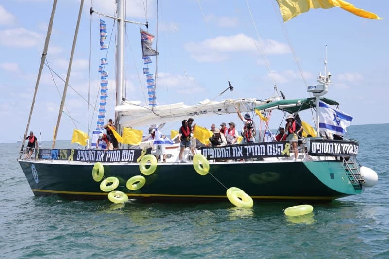 Do not ‘sacrifice our loved ones': Hostage families set sail in protest of new Gaza occupation plan