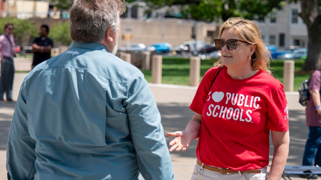 Democrat steps forward in race for Kansas governor, focuses on schools and ‘kitchen table' issues