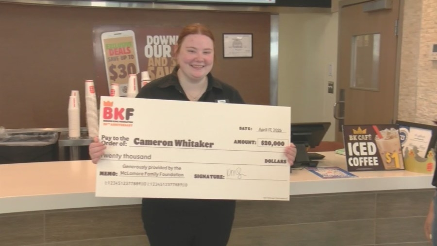 Bryant Burger King employee surprised with $20,000 scholarship