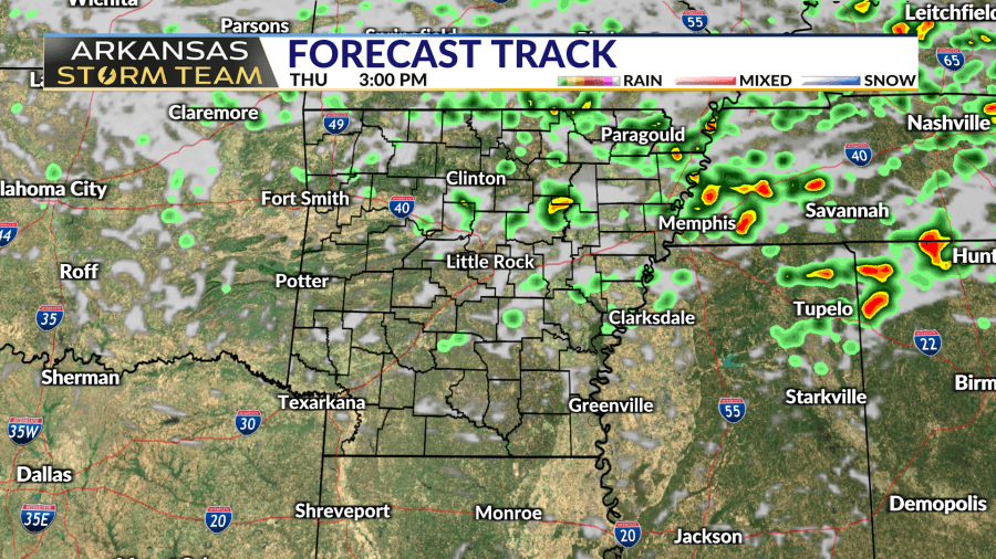 Arkansas Storm Team Forecast: Slim rain chance today; fog tonight; more rain and thunderstorms tomorrow
