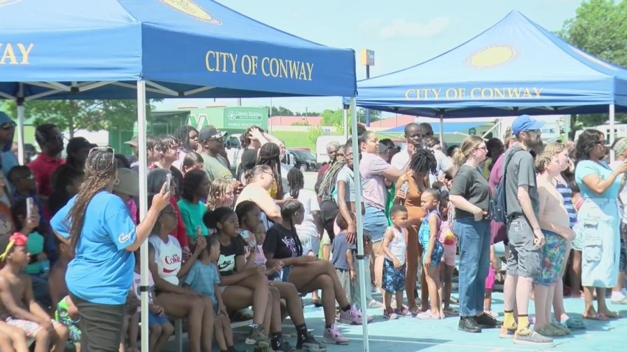 ‘We're reclaiming the streets and the neighborhood,' Conway city leaders host bash at 5th Avenue Park