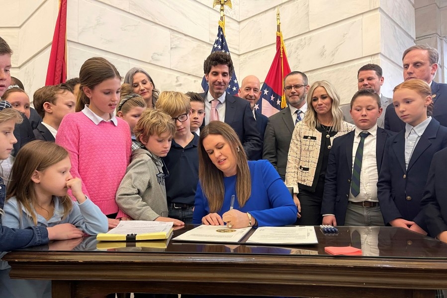 Gov. Sarah Huckabee Sanders announces Education Freedom Accounts now available for every family in Arkansas