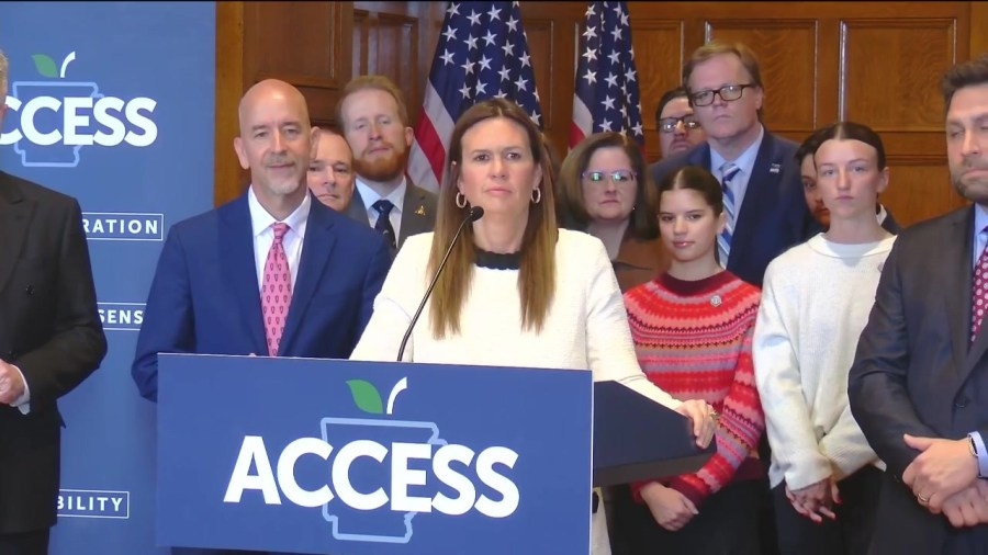 Gov. Sarah Huckabee Sanders signs Arkansas Access Act higher education bill into law