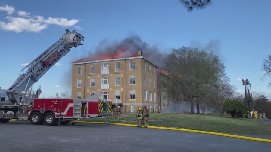 St. Joseph Center in North Little Rock destroyed by Wednesday's windy fire
