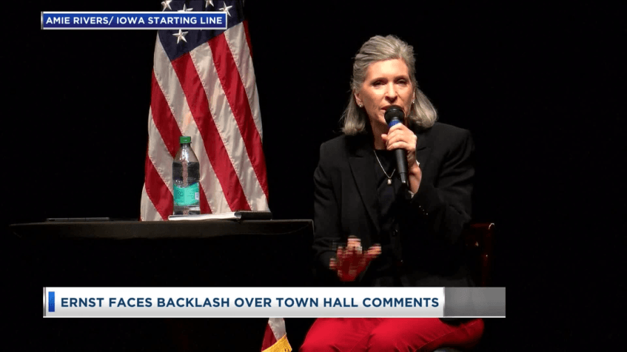 Senator Ernst receiving backlash over recent comment