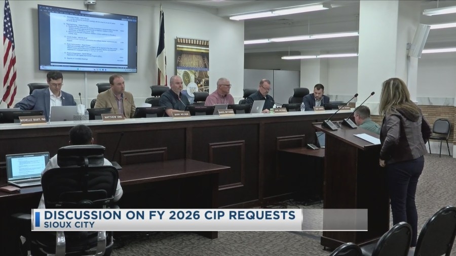 Capital improvement projects presented to the Woodbury County Board of Supervisors